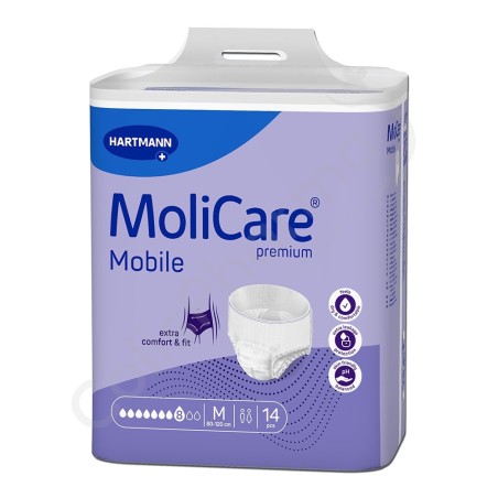 Molicare Mobile 8 Druppels Medium - 14 incontinentiebroekjes Molicare Mobile 8 Druppels Medium - 14 incontinentiebroekjes
