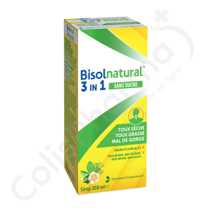 BisolNatural 3 en 1 Sans Sucre - Sirop 100 ml