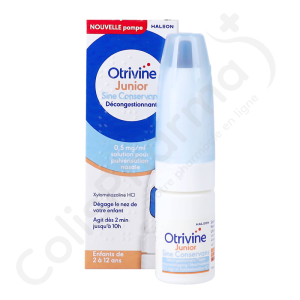 Otrivine Junior Sine Conservans Tegen Neusverstopping 0,5 mg/ml - Neusspray 10 ml