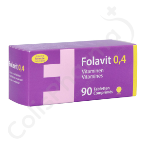 Folavit 0,4 mg Vitamines - 90 comprimés
