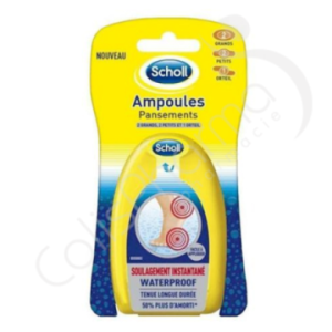 Scholl Pansements Ampoules Format Mix Talon Orteil - 5 pièces