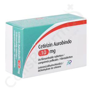 Cetirizin Aurobindo 10 mg - 20 comprimés