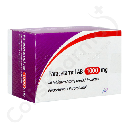 Paracétamol AB 1 g - 60 comprimés