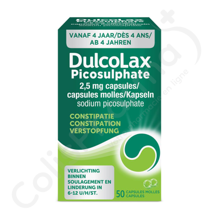 Dulcolax Picosulphate 2,5 mg - 50 zachte capsules Dulcolax Picosulphate 2,5 mg - 50 zachte capsules