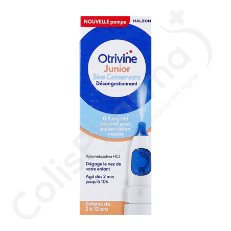 Otrivine Junior Sine Conservans Tegen Neusverstopping 0,5 mg/ml - Neusspray 10 ml Otrivine Junior Sine Conservans Tegen Neusverstopping 0,5 mg/ml - Neusspray 10 ml