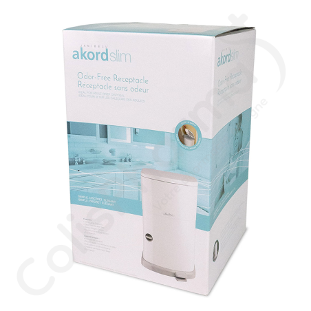 Poubelle à couches anti-odeur 26 L Janibell Akord Slim - 1 pièce