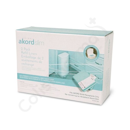 Sacs pour poubelle 26 litres Janibell Akord Slim - 2 rouleaux
