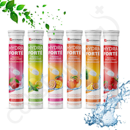 Hydra Forté Hydratatiebooster Passie Mango - 24 bruistabletten