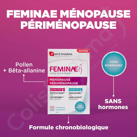 Feminae Ménocontrol Ménopause Périménopause - 60 comprimés