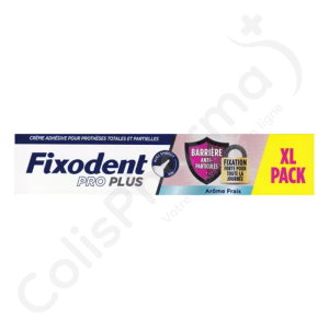 Fixodent Pro Plus Barrière Anti-Particules Arôme Frais - 57 g