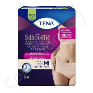Tena Silhouette Plus Crème Medium - 9 beschermende onderbroeken