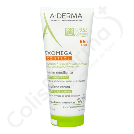 A-Derma Exomega Control Emollient Crème - 200 ml A-Derma Exomega Control Emollient Crème - 200 ml