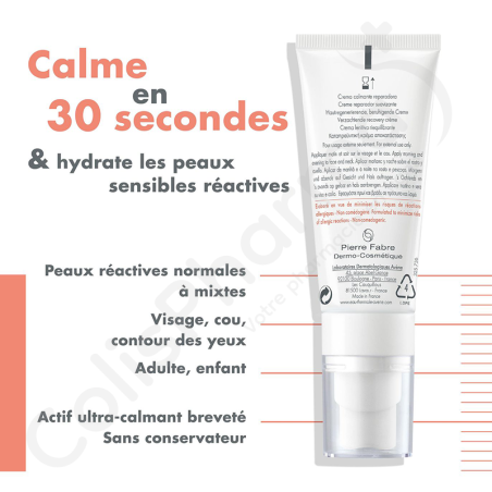 Avène Crème Pour Peaux Intolérantes - 40 ml