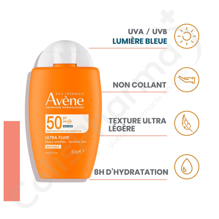 Avène Fluide Très Haute Protection SPF 50+ - 50 ml