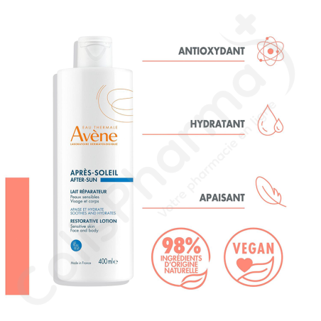 Avène Après-Soleil Lait Réparateur Hydratant Apaisant - 400 ml