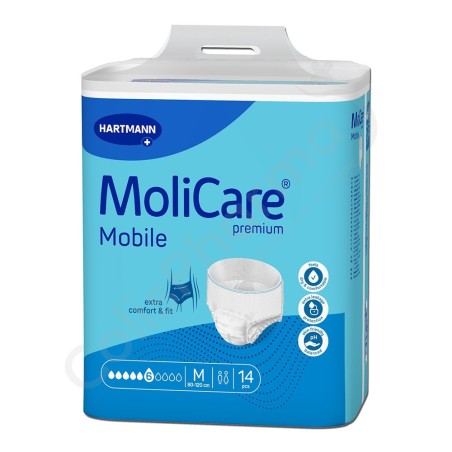 Molicare Mobile 6 Gouttes Medium - 14 slips absorbants