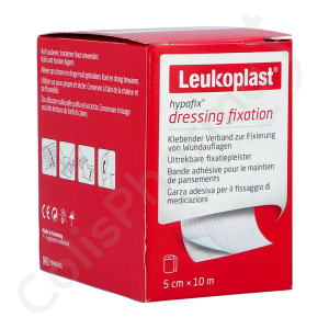 Leukoplast Hypafix Bande Adhésive 5 cm x 10 m - 1 rouleau