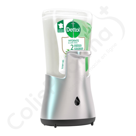 DettolHygiène No-Touch Distributeur Savon - 1 pièce + Recharge Aloe Vera 250 ml DettolHygiène No-Touch Distributeur Savon - 1 pièce + Recharge Aloe Vera 250 ml