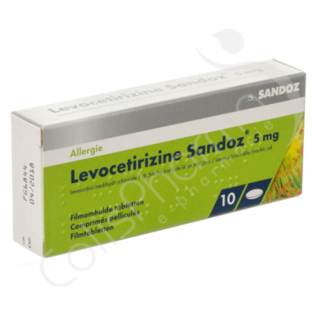 Levocetirizine Sandoz 5 mg - 10 tabletten