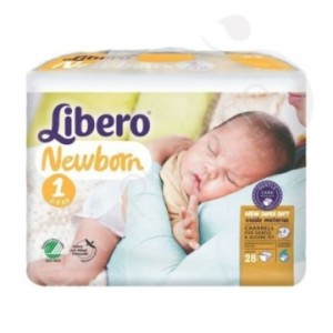 Libero Newborn 1 - 2 à 5 kg - 24 langes bébé