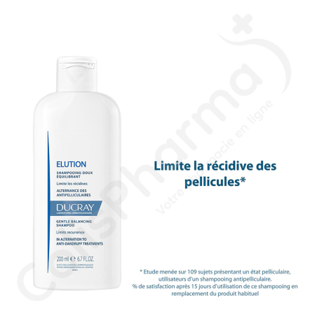 Ducray Elution Zacht Evenwichtherstellend Shampoo - 200 ml