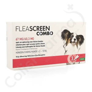 Fleascreen Combo 67mg/60,3mg - 3 pipettes