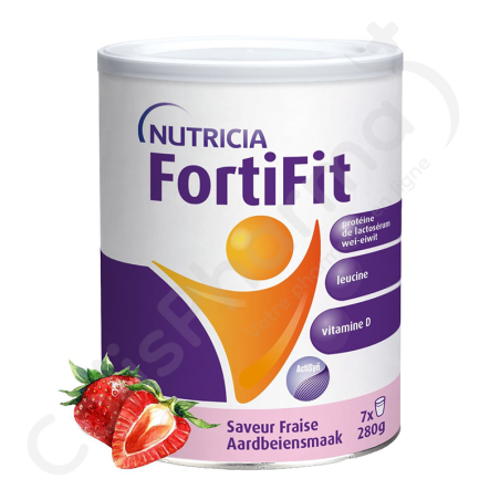 FortiFit Powder Aardbei - 280 g FortiFit Powder Aardbei - 280 g