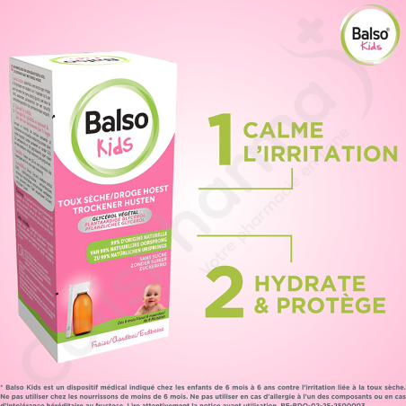 Balso Kids Suikervrije Hoestsiroop - 125 ml + pipet