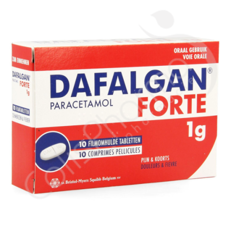 Dafalgan Forte 1 g - 10 tabletten