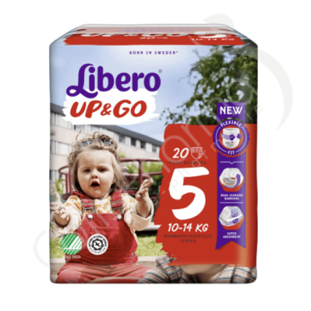 Libero Up & Go 5 - 10-14 kg - 22 babyluiers