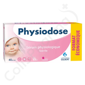 Physiodose Sérum Physiologique - 40 unidoses de 5 ml