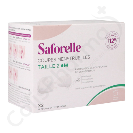 Saforelle Coupes Menstruelles Taille 2 - 2 pièces