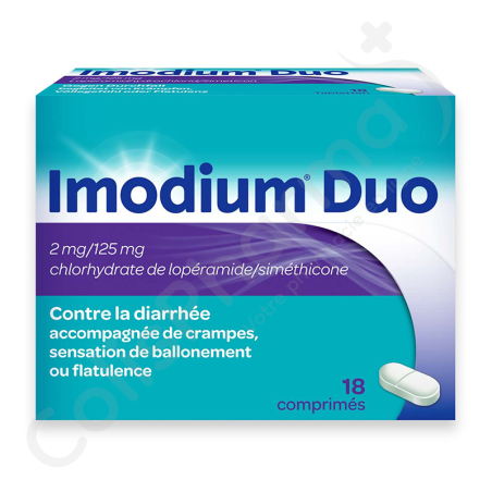 Imodium Duo 2 mg - 18 tabletten