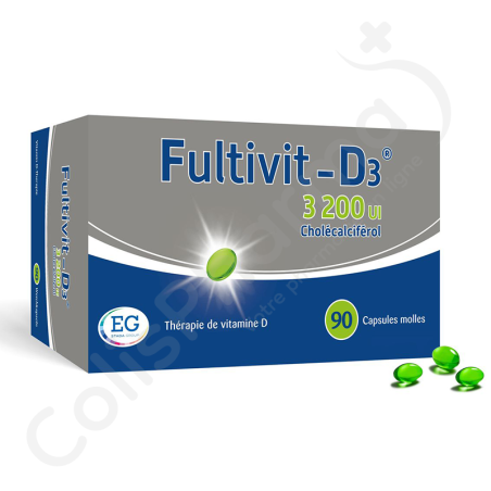 Fultivit-D3 3200 UI - 90 capsules molles