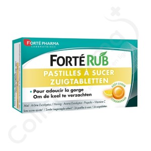 Forté Rub Goût Citron - 24 pastilles à sucer