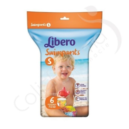 Libero SwimPants Small - 7 à 12 kg - 6 langes de bain jetables