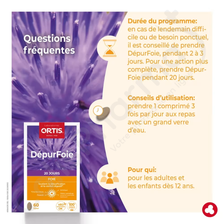 Ortis DépurFoie - 60 comprimés