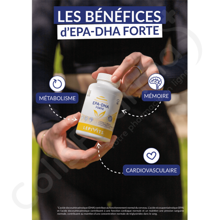 EPA-DHA Forte Oméga-3 Lepivits - 90 capsules