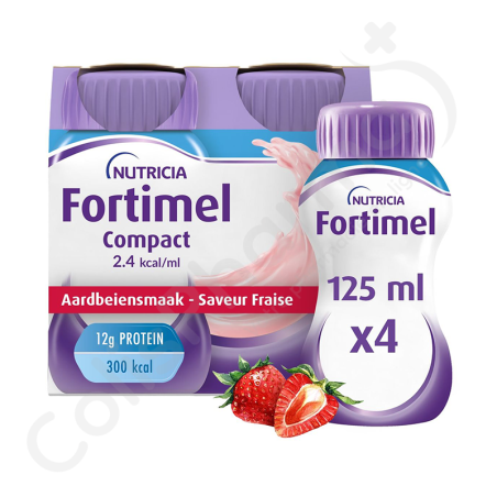Fortimel Compact 2.4 kcal Aardbei - 4x125 ml