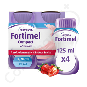 Fortimel Compact 2.4 kcal Fraise - 4x125 ml