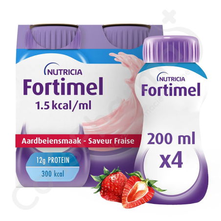Fortimel 1.5 kcal Fraise - 4x200 ml