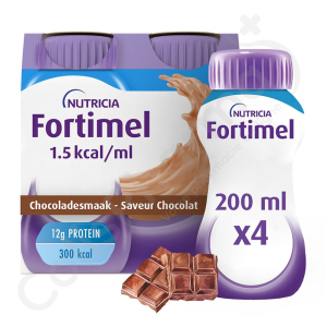 Fortimel 1.5kcal Chocolade - 4 x 200 ml