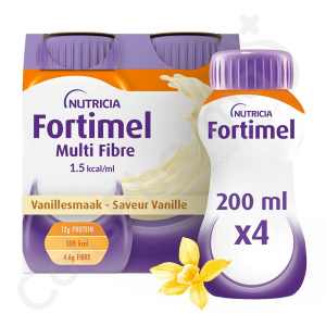 Fortimel Multi Fibre Vanille - 4x200 ml