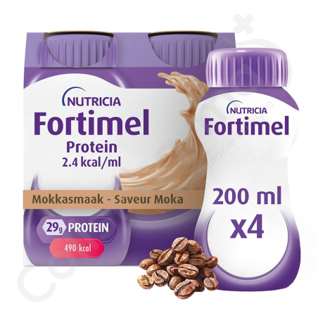 Fortimel Protein 2.4 kcal Moka - 4x200 ml