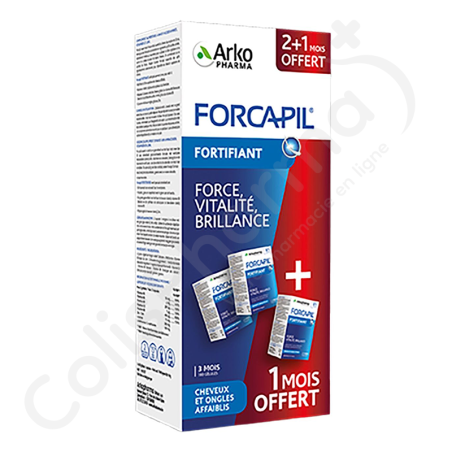 Forcapil Haar en Nagelversterker - 180 capsules