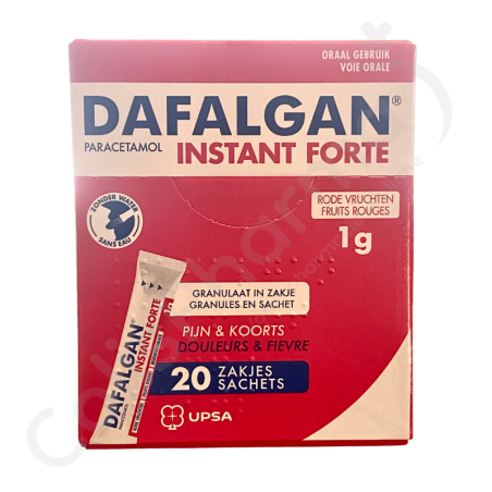 Dafalgan Instant Forte Fruits Rouges 1 g - 20 sachets