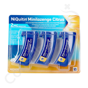 NiQuitin Minilozenge Citrus 2 mg - 60 comprimés à sucer