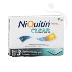 NiQuitin Clear 7 mg - 14 emplâtres