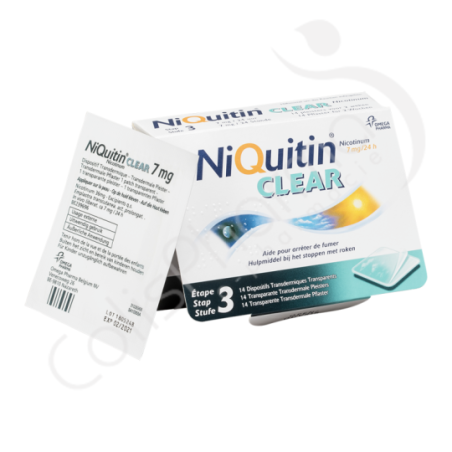 NiQuitin Clear 7 mg - 14 emplâtres