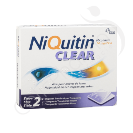 NiQuitin Clear 14 mg - 21 emplâtres